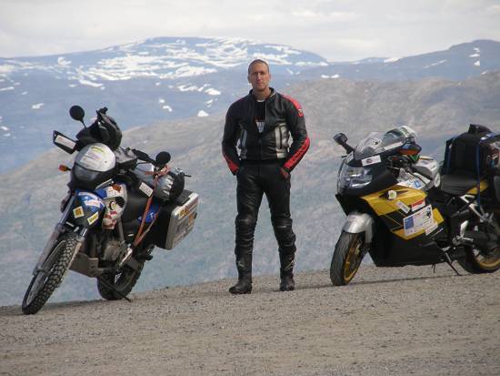 Ivan Bozovic, riding from Montenegro to Nordkapp.