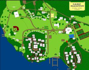 Camp Manitou map. Click for larger version.