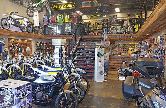 Dualsport Plus has lots to offer at their shop.