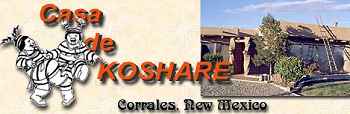 Casa de Koshare, Motorcycle Friendly B&B located in historic Corrales, New Mexico