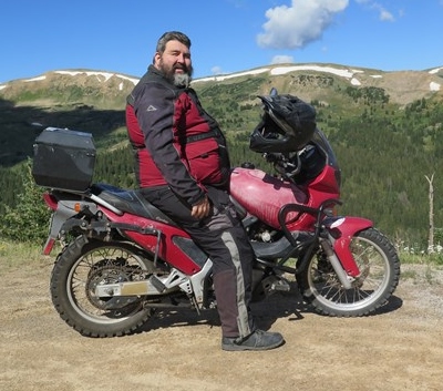 Ron Douglas used his well-used (150,000 miles) BMW F650