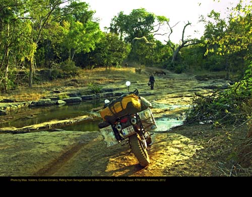 Photo by Maximilian Volders, Belgium; Guinea-Conakry, riding from Senegal border to Mali-Yembering in Guinea, Coast, KTM 950 Adventure.