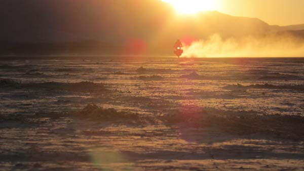 Photo By Martin Hurley, USA; of Benton Thompson, in the Black Rock Desert, Nevada, USA.