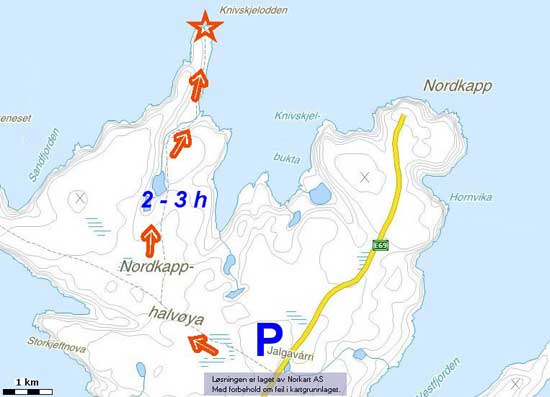 Knivskjelodden is actually the northernmost point in Europe mainland - not Nordkapp. Besides, Knivskjelodden is for free.