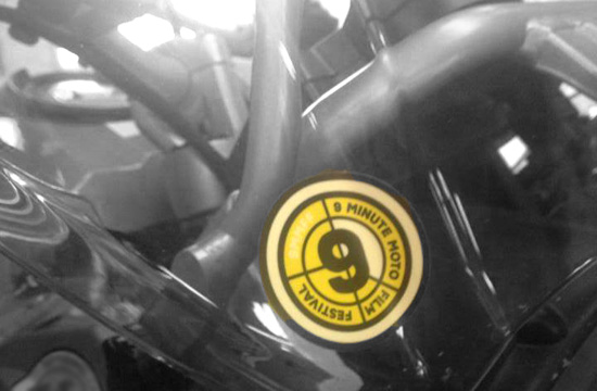 9MMFF sticker on bike