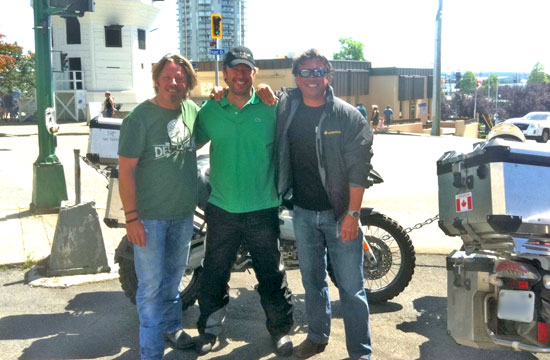 Don with Charley Boorman and Russ.