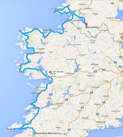 Wild Atlantic Way in Ireland.