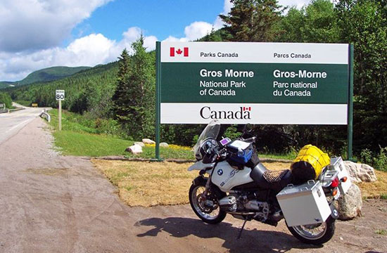 Gros Morne National Park sign. Photo by Steve Anderson