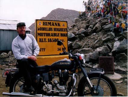 Mike Ferris in Khardungla.