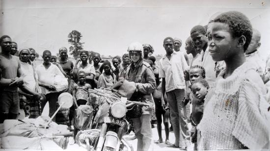Linda Bootherstone-Bick in Central Africa.