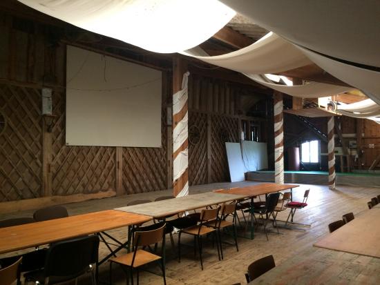 Presentation room at Erlebnisbauernhof Gerbe, Switzerland.