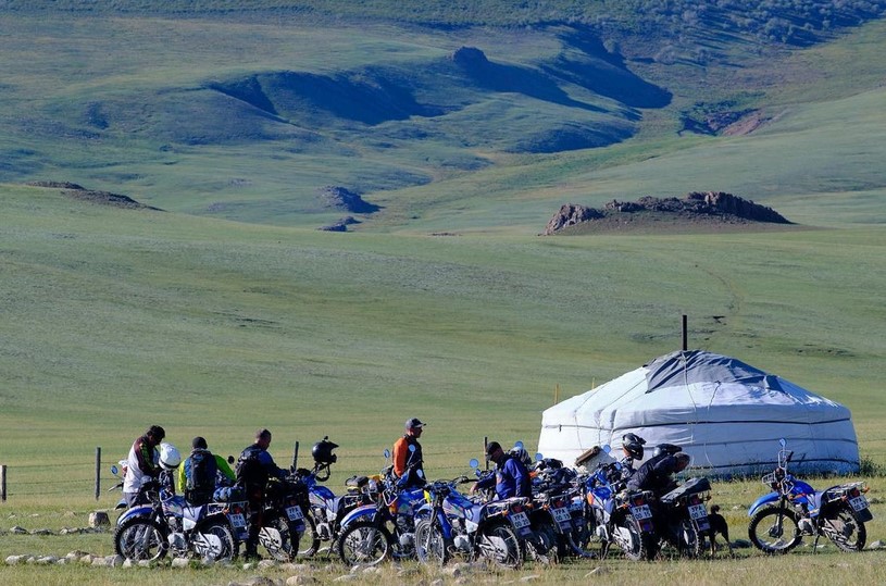 Rally For Rangers, Mongolian yurt and bikes.