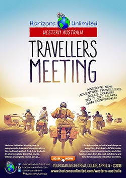 HU Western Australia 2019 Travellers Meeting poster.
