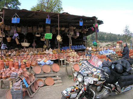 Pottery for sale roadside