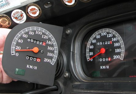 Old and new speedometers