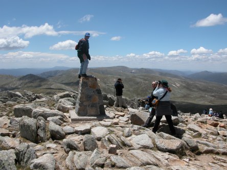 Tanya taking Philips photo on the top of Australia