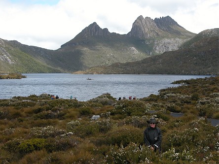 Cradle Mountain, with Dove Lake in the foreground