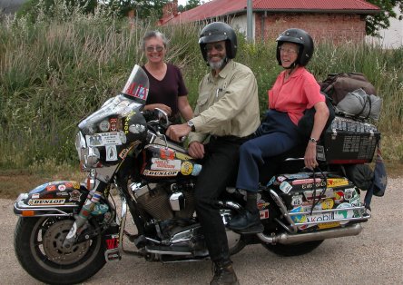 Kay's mums first ever ride on a motorcycle at 80