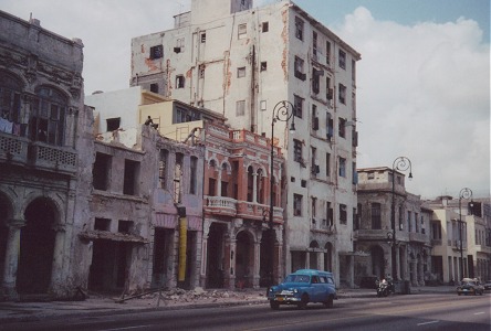 Still lived in, run down buildings of Havana