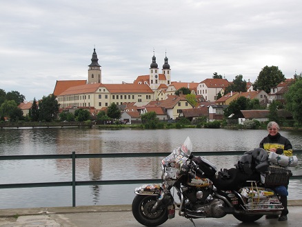 Telc, with its lovely lake and castle