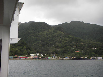 Arriving at the island of Ovalau