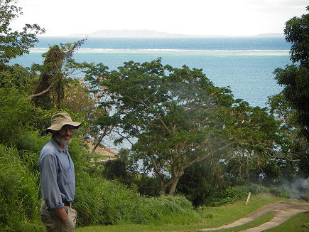 Views across the reef to neighbouring islands