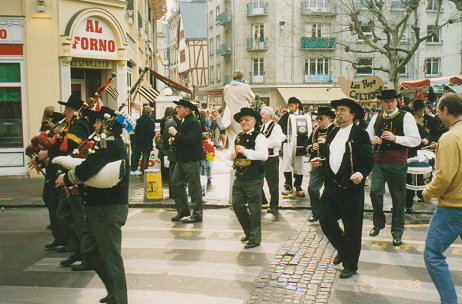 Street celebration in Rouen