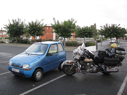 Small cars in unpretentious France