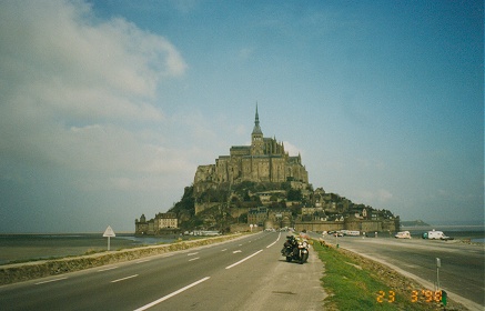 The causeway to Mont-Saint-Michael