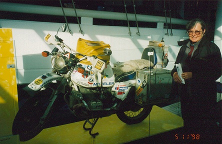 Helge Pedersen's motorcycle, BMW, 10 years on two wheels, 350000 klm