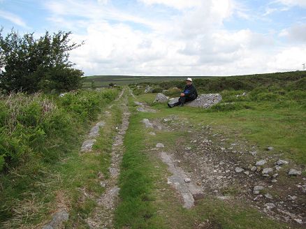 Stone rail track from the quarry to the ocean