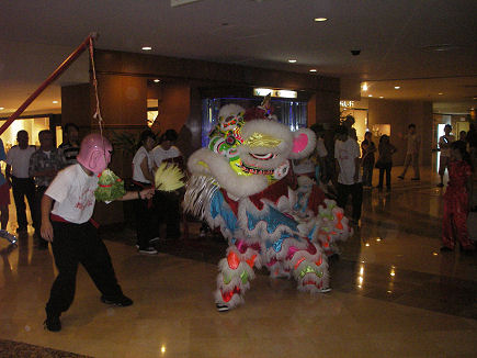 Chinese New Year's celebrations at a local hotel