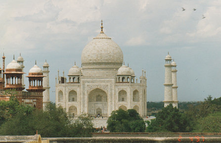 Taj Mahal from our hotel room