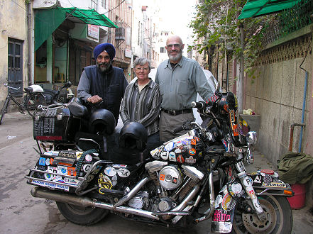 Mr Lalli Singh who provided storage for our motorcycle