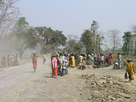 Roadworks Indian style