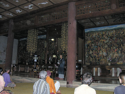Meditating at the Japanese Monastery