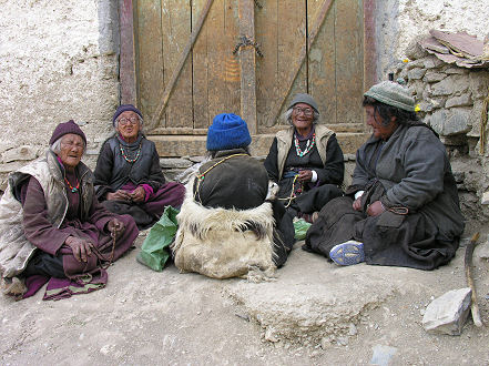 Local ladies enjoying chang, local alcoholic brew