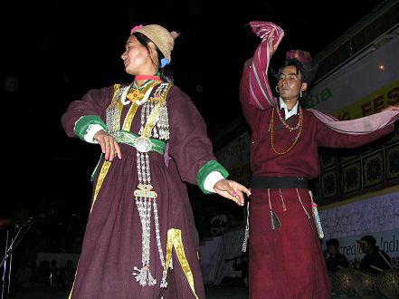 Locals perform at the Leh festival