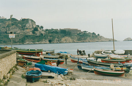 Small fishing village in Sicily