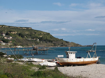 Fishing structures seen along the east coast