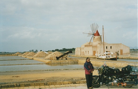 Salt works, windmill opperated