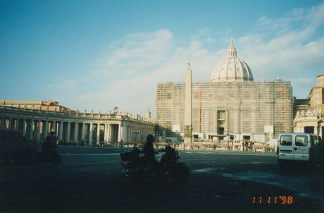 St Peters Basilica was under renovation