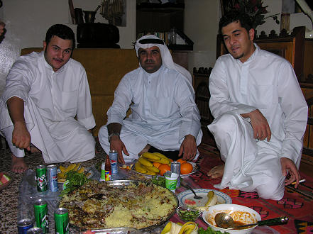 Dinner at Talal's family home