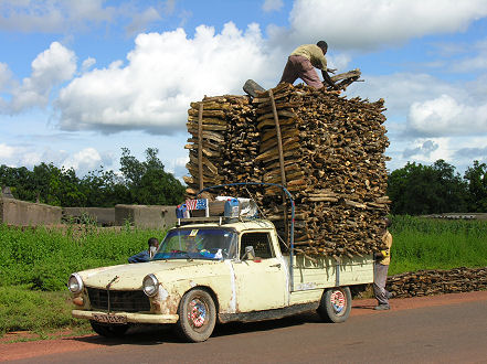 Which piece of wood will break the pickup's back?