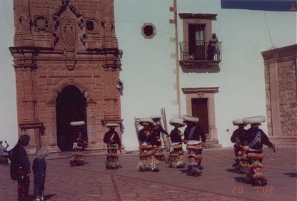 Locals performing traditional dancing in Zacatecas
