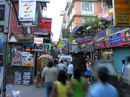 Main street of Thamel, Kathmandu