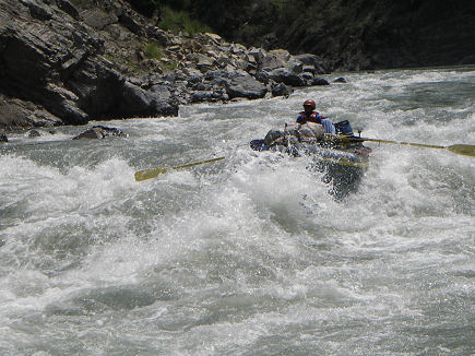 The one man gear raft getting a hard time