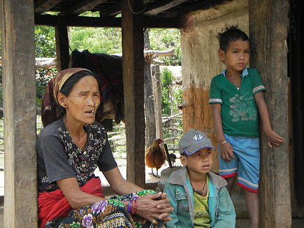 Locals where we purchased chickens