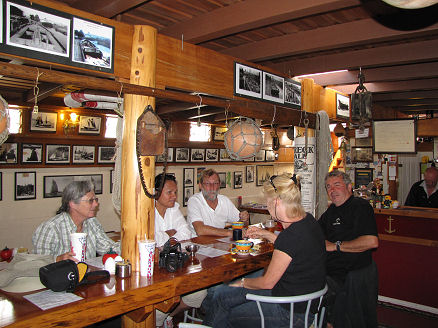 An afternoon drink on the Echo, an old wooden schooner