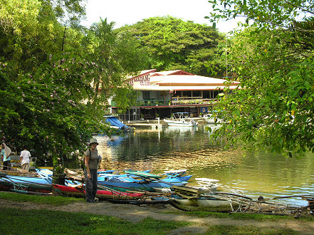 Lakatoi canoe's near the Madang Club